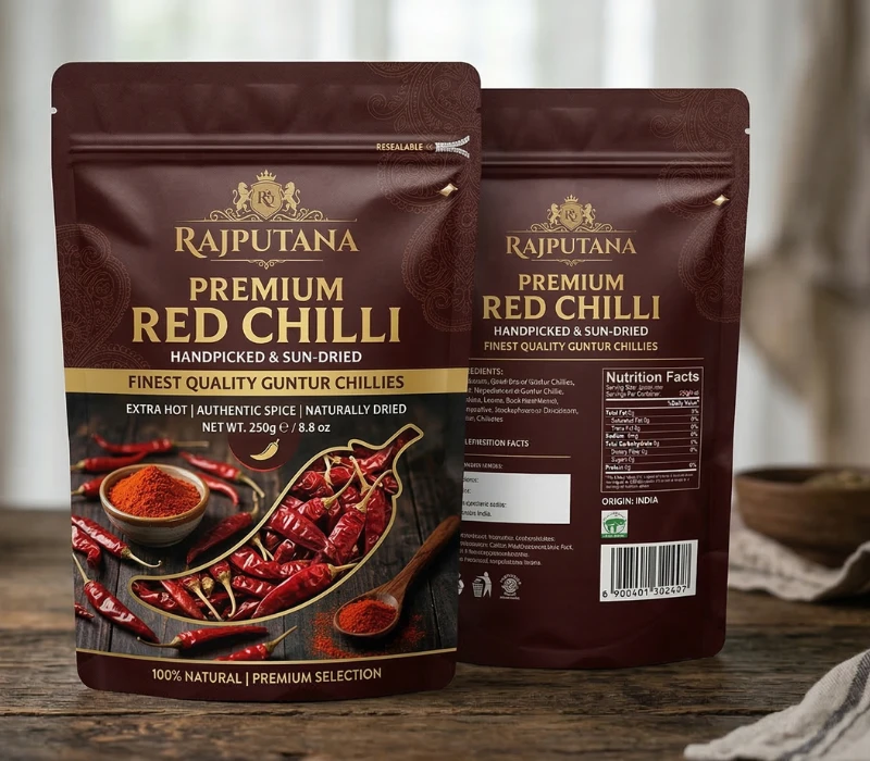 Red chilli packaging
