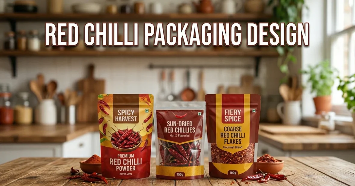 red chilli packaging design