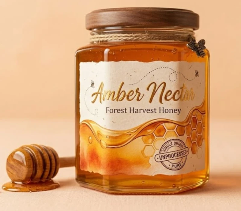 Honey label design