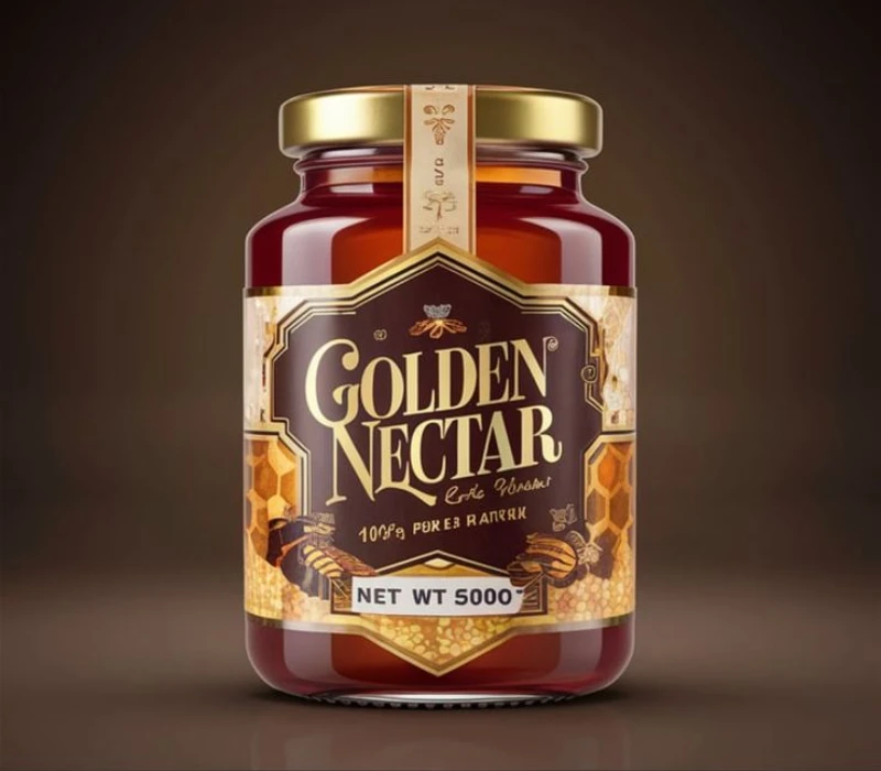Honey label design