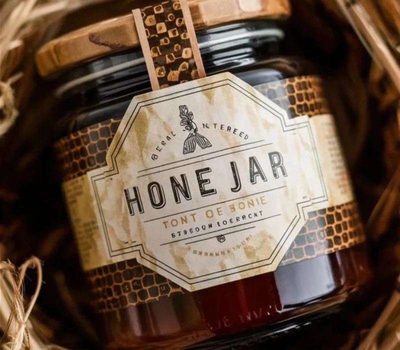 Honey label design