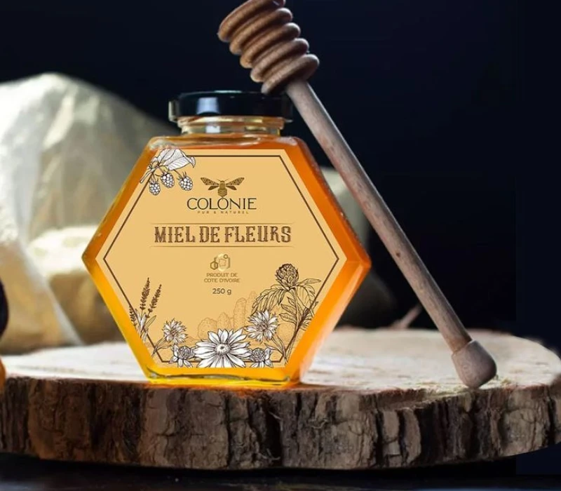Honey label design