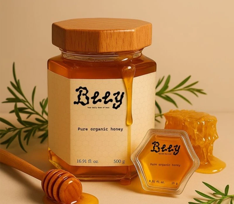 Honey label design