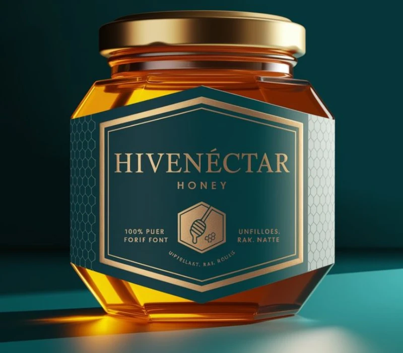 Honey label design