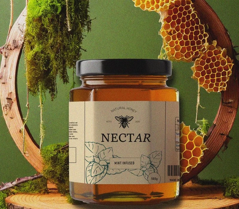 Honey label design