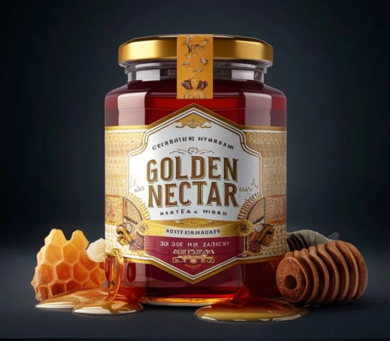 Honey label design