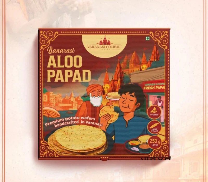 papad packaging design