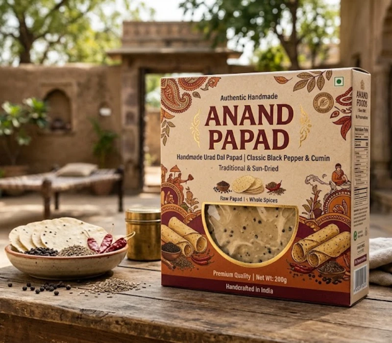 papad packaging design