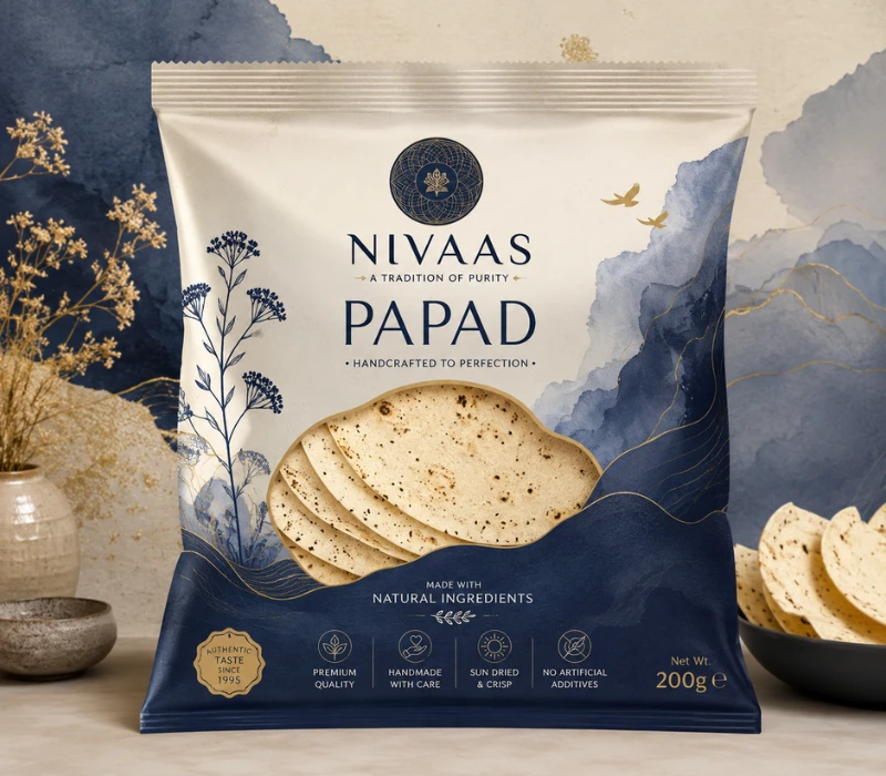 papad packaging design