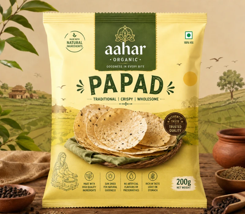 papad packaging design