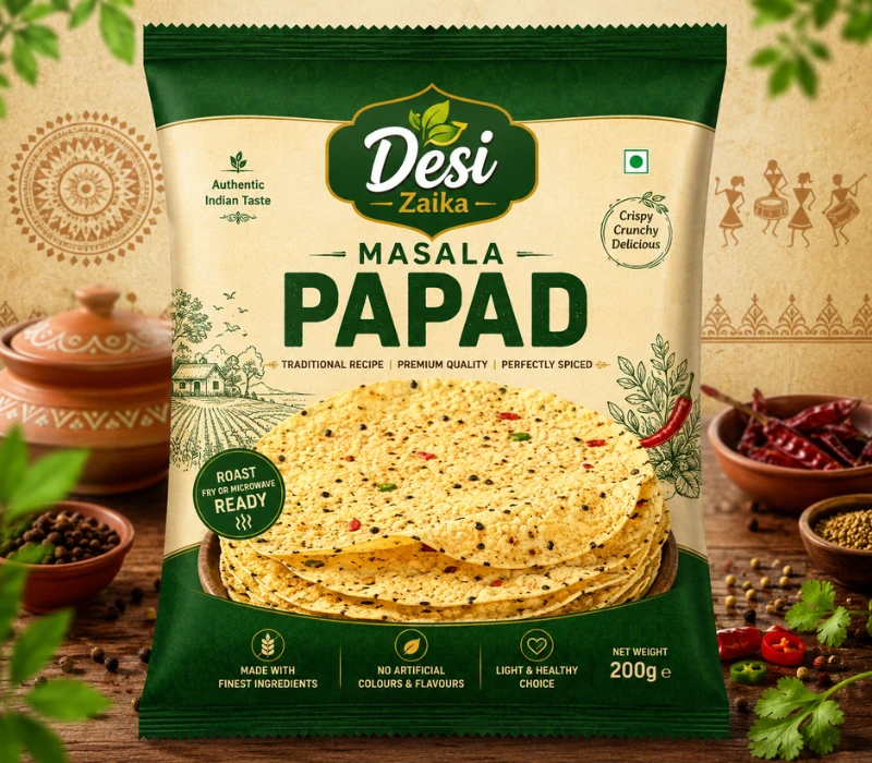 papad packaging design