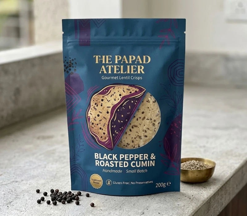 papad packaging design