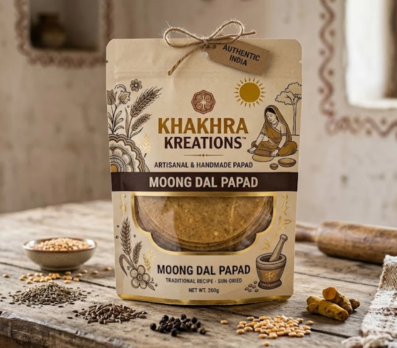 papad packaging design